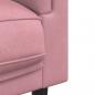 Preview: Sofa mit Kissen 3-Sitzer Rosa Samt