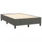 Preview: Boxspringbett mit Matratze Dunkelgrau 120x190 cm Samt