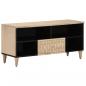 Preview: ARDEBO.de - TV-Schrank 100x33x46 cm Massivholz Mango