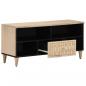 Preview: TV-Schrank 100x33x46 cm Massivholz Mango