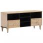 Preview: ARDEBO.de - TV-Schrank 100x33x46 cm Massivholz Mango