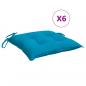 Preview: Palettenkissen 6 Stk. Hellblau 50x50x7 cm Oxford-Gewebe