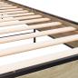 Preview: Bettgestell Sonoma-Eiche 100x200 cm Holzwerkstoff und Metall