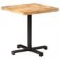 Preview: ARDEBO.de - Bistrotisch Quadratisch 70x70x75 cm Raues Mangoholz