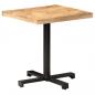 Preview: Bistrotisch Quadratisch 70x70x75 cm Raues Mangoholz