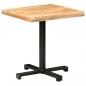 Preview: Bistrotisch Quadratisch 70x70x75 cm Raues Mangoholz