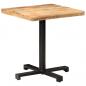 Preview: Bistrotisch Quadratisch 70x70x75 cm Raues Mangoholz