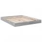 Preview: Bettgestell Grau Sonoma 150x200 cm Holzwerkstoff