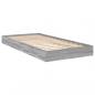 Preview: Bettgestell Grau Sonoma 90x200 cm Holzwerkstoff