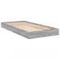 Preview: Bettgestell Grau Sonoma 90x200 cm Holzwerkstoff