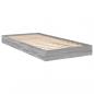 Preview: Bettgestell Grau Sonoma 75x190 cm Holzwerkstoff