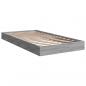 Preview: Bettgestell Grau Sonoma 90x190 cm Holzwerkstoff