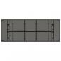 Preview: Gartentisch mit Glasplatte Schwarz 240x90x75 cm Poly Rattan