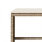 Preview: 4-tlg. Garten-Sofagarnitur mit Kissen Beige Poly Rattan