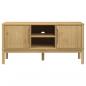 Preview: TV-Schrank FLORO Wachsbraun 114x43x55 cm Massivholz Kiefer