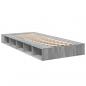 Preview: Bettgestell Grau Sonoma 75x190 cm Holzwerkstoff