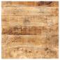 Preview: ARDEBO.de - Bistrotisch Quadratisch 60x60x75 cm Raues Mangoholz 