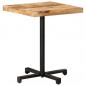 Preview: Bistrotisch Quadratisch 60x60x75 cm Raues Mangoholz 