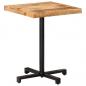 Preview: Bistrotisch Quadratisch 60x60x75 cm Raues Mangoholz 