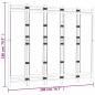 Preview: 5-tlg. Paravent Faltbar 200 cm Bambus und Canvas