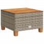 Preview: 9-tlg. Garten-Sofagarnitur mit Kissen Grau Poly Rattan