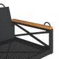 Preview: Hängesessel Schwarz 63x62x40 cm Poly Rattan