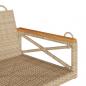 Preview: Hängesessel Beige 63x62x40 cm Poly Rattan