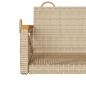 Preview: Hängesessel Beige 63x62x40 cm Poly Rattan