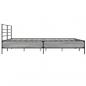 Preview: Bettgestell Grau Sonoma 200x200 cm Holzwerkstoff und Metall