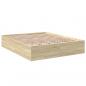 Preview: Bettgestell Sonoma-Eiche 150x200 cm Holzwerkstoff