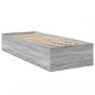 Preview: Bettgestell Grau Sonoma 90x190 cm Holzwerkstoff