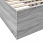 Preview: Bettgestell Grau Sonoma 90x190 cm Holzwerkstoff