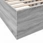 Preview: Bettgestell Grau Sonoma 90x200 cm Holzwerkstoff