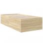 Preview: Bettgestell Sonoma-Eiche 90x190 cm Holzwerkstoff