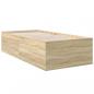 Preview: Bettgestell Sonoma-Eiche 90x190 cm Holzwerkstoff