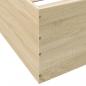 Preview: Bettgestell Sonoma-Eiche 75x190 cm Holzwerkstoff