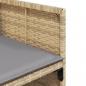 Preview: Gartenstühle mit Kissen 4 Stk. Beigemischung Poly Rattan