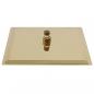 Preview: Regenbrause Edelstahl 25x25 cm Quadrat Golden