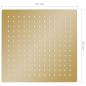 Preview: Regenbrause Edelstahl 25x25 cm Quadrat Golden