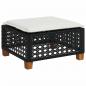 Preview: 9-tlg. Garten-Sofagarnitur mit Kissen Schwarz Poly Rattan