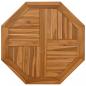 Preview: Tischplatte 70x70x2,5 cm Achteckig Massivholz Teak