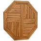 Preview: Tischplatte 70x70x2,5 cm Achteckig Massivholz Teak