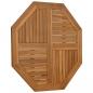 Preview: Tischplatte 90x90x2,5 cm Achteckig Massivholz Teak