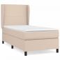 Preview: Boxspringbett mit Matratze Cappuccino-Braun 90x190cm Kunstleder