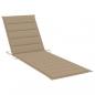 Preview: ARDEBO.de - Sonnenliegen-Auflage Beige 200x60x3 cm Oxford-Gewebe