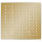 Preview: Regenbrause Edelstahl 20x20 cm Quadrat Golden