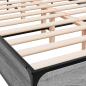 Preview: Bettgestell Grau Sonoma 120x190 cm Holzwerkstoff und Metall