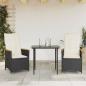 Preview: Gartensessel mit Kissen 2 Stk. Verstellbar Schwarz Poly Rattan