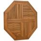 Preview: Tischplatte 80x80x2,5 cm Achteckig Massivholz Teak