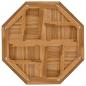 Preview: Tischplatte 80x80x2,5 cm Achteckig Massivholz Teak